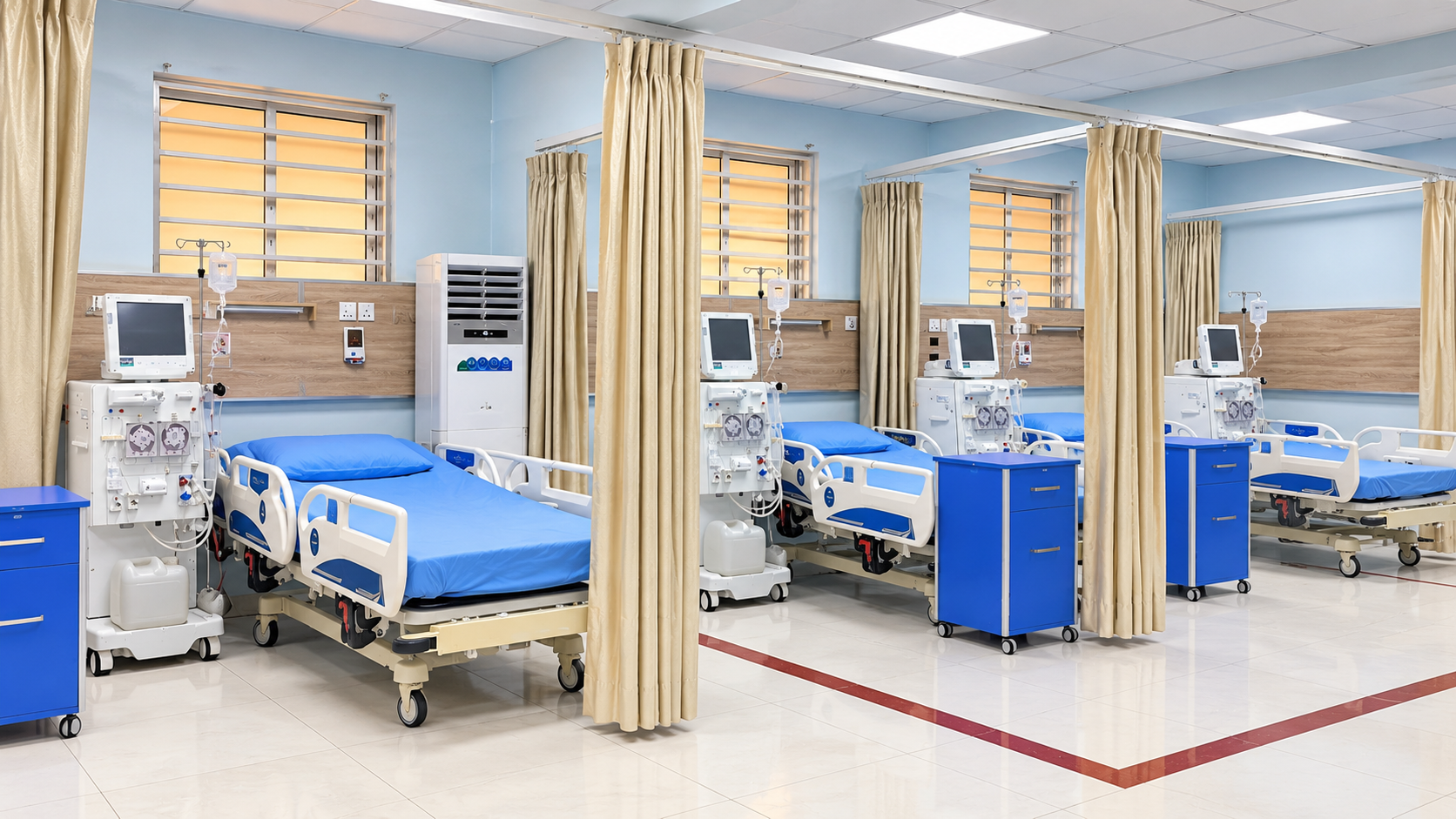 Four-station dialysis unit at TAC Care, LASUTH Ikeja